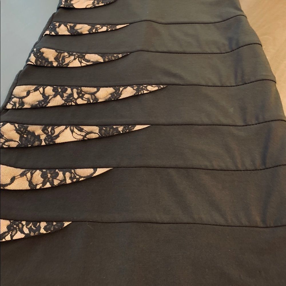 🔹 CITY STUDIO Black w/Lace Strapless Dress Sz. S - Picture 9 of 13
